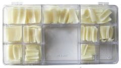 Nailee Nehtové tipy mléčné rovné - 500ks BOX