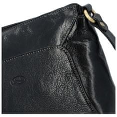 Katana Luxusní dámská kožená kabelka Katana elegant, černá