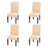 Univerzální potahy na židle, Elastické potahy na židle, Potah na židli (4ks) | CHAIRGLAM Béžová