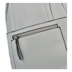 Demra Příjemný dámský koženkový batůžek/kabelka Amurath, šedá