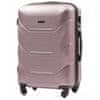 Cestovní kufr skořepinový W17,růžovo zlatý,malý,55x39x22