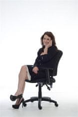 MAYAH Manažerská židle, textilní, černá základna, MaYAH "Active", černá, 11296-03 BLACK