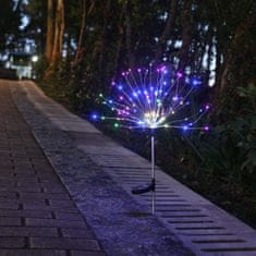 INNA Solární zahradní lampa LED dekorativní PAMPELIŠKA 72cm zaražená do země