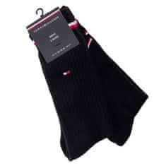 Tommy Hilfiger 100001096 Tommy Hilfiger sportovní froté ponožky 2 páry v balení, černá, 39 - 42