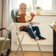 Petite&Mars Potah sedáku a podnos k dětské židličke Gusto Mature Olive
