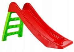Lean-toys Zahradní skluzavka pro děti 428 zeleno-červená