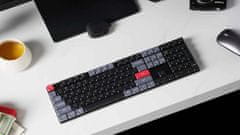 Keychron K5 Pro QMK/VIA Bezdrátová mechanická klávesnice, Full Size, bílým podsvícením, Brown Gateron