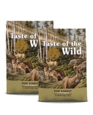 Taste of the Wild Pine Forest granule pro psy jehněčí, zvěřina 2x 12,2 kg