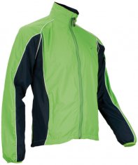 TWM běžecká bunda polyester zelená/černá velikost S