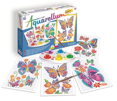 Akvarely junior - Motýli a květiny