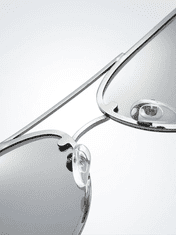 VeyRey Polarizační brýle pilotky Laudin stříbrná skla