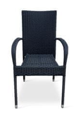 Nábytek Texim Nábytek na zahradu ratan - stůl VIKING L + 4x židle PARIS