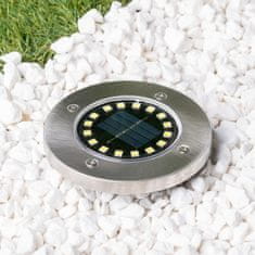 6x Solární zahradní lampa LED do zeme HELIS 16×LED 1W 4000K Neutrální bílá