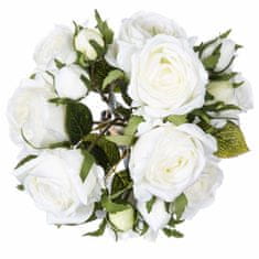 Atmosphera Kytice bílých růží, 40 cm, květinová dekorace