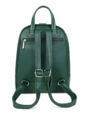 Luigisanto Tmavě zelený dámský batoh z umělé kůže