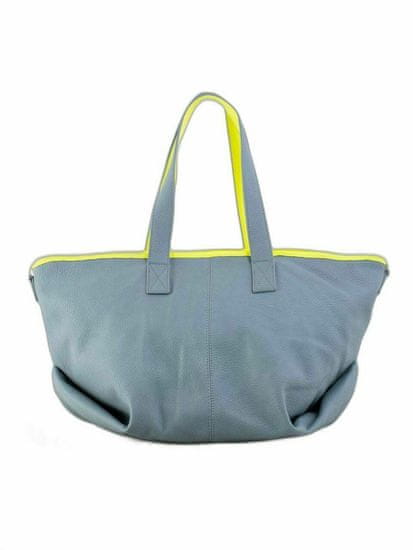 LOOKAT Modrá prostorná dámská taška