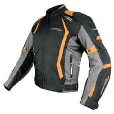 Cappa Racing Bunda moto AREZZO textilní černá/oranžová (tištěná) M
