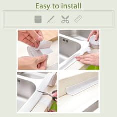 Vixson Profesionální samolepicí těsnicí páska pro koupelny kuchyně vany sprchy - ochranná vodotěsná silikonová páska FILLIN (bílá)