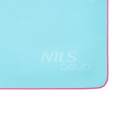 NILLS CAMP Plážový ručník z mikrovlákna 200 x 90 cm, světle modrý