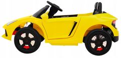 Moje Auto Autíčko Future Na Dětskou Baterii Žluté + Pilo