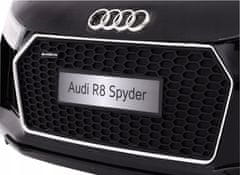 Moje Auto Audi R8 Spyder Na Baterie Lak Černá + Dálkové Ovládání