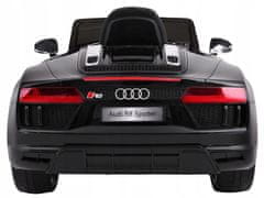 Moje Auto Audi R8 Spyder Na Baterie Černá + Dálkové Ovládání + Eva