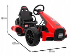 Moje Auto Akumulátorová Motokára Bolid Xr-1 Pro Děti Červená