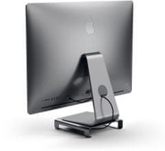 Satechi Aluminum Monitor Stand Hub for iMac, šedá