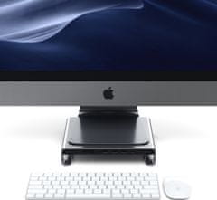 Satechi Aluminum Monitor Stand Hub for iMac, šedá