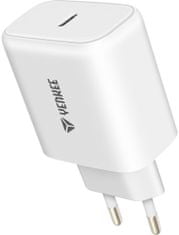 Yenkee GaN síťová nabíječka YAC 3065, USB-C, 65W, bílá