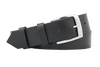 Opasek HUGH SG s mosaznou sponou (4 cm), černá, 120 cm