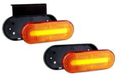 AMIO Oranžové obrysové světlo - oválné LED- OM-01-O