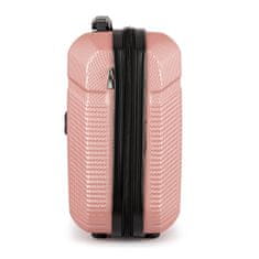 Solier Cestovní kufr 14'' 11L ABS STL945 růžový