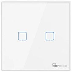 Sonoff T2EU2C-RF wireless 433MHz smart wall switch (2-channel) (M0802030010)