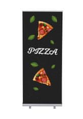 Jansen Display Set Roll-baneru Budget s vytištěným motivem, šířka 85 cm, Pizza