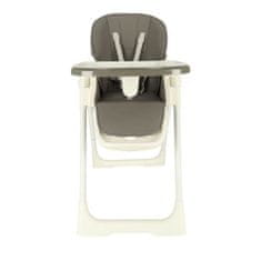 KIK KX4517 Dětská skládací jídelní židle na kolečkách šedá barva