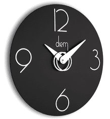IncantesimoDesign Designové nástěnné hodiny I501N black IncantesimoDesign 40cm