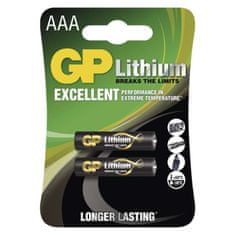 GP Lithiová baterie GP AAA (FR03), 2 ks