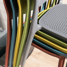 BPS-koupelny Stohovatelná židle, žlutá, FEDRA new