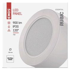 Emos LED svítidlo RUBIC 12 cm, 9 W, neutrální bílá