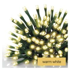 Emos LED vánoční řetěz, 18 m, venkovní i vnitřní, teplá bílá, časovač