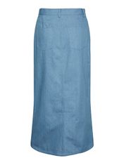 Pieces Dámská sukně PCASTA 17150001 Light Blue Denim (Velikost L)
