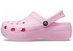 Crocs Classic Platform Clogs pro ženy, 42-43 EU, W11, Pantofle, Dřeváky, Flamingo, Růžová, 206750-6S0