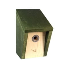 Sotra EcoFurn PÖNTTÖ Dřevěná ptačí budka, vletový otvor 28 mm, zelená 