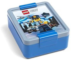 LEGO Lego, Svačinový set pro děti (láhev a box) Classic | červené/modrý