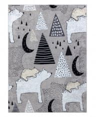Dywany Łuszczów Dětský kusový koberec Junior 51974.802 Bears grey 80x150