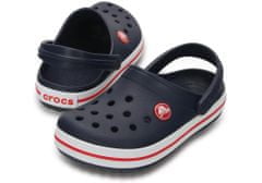Crocs Crocband Clogs pro děti, 29-30 EU, C12, Pantofle, Dřeváky, Navy/Red, Modrá, 207006-485