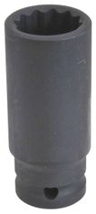 ASTA Hlavice nástrčné úderové 1/2", 12hranné, prodloužené 78 mm, různé rozměry - Varianta: Velikost: 27