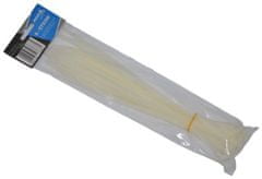 ASTA Stahovací pásky 5 x 300 mm, 50 kusů, bílá barva - ASTA