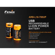Fenix Baterie RCR123A / 16340 High Current (Li-ion) USB - nabijecí, 1 ks